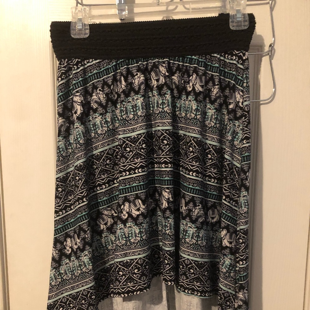 maxi skirt with train